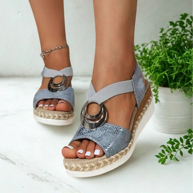 Women's everyday sandals shown on foot