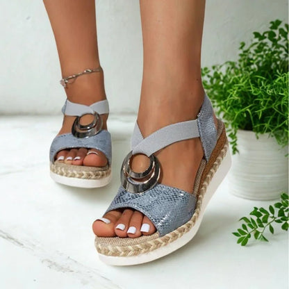 Women's everyday sandals shown on foot