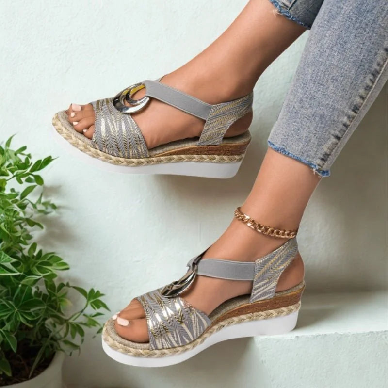 Women's everyday sandals shown on foot