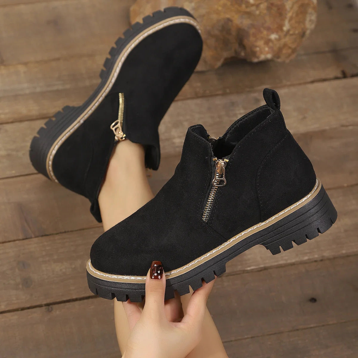 Women's arch support ankle boots product view