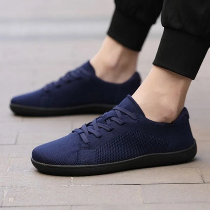 Unisex barefoot trainers shown on foot