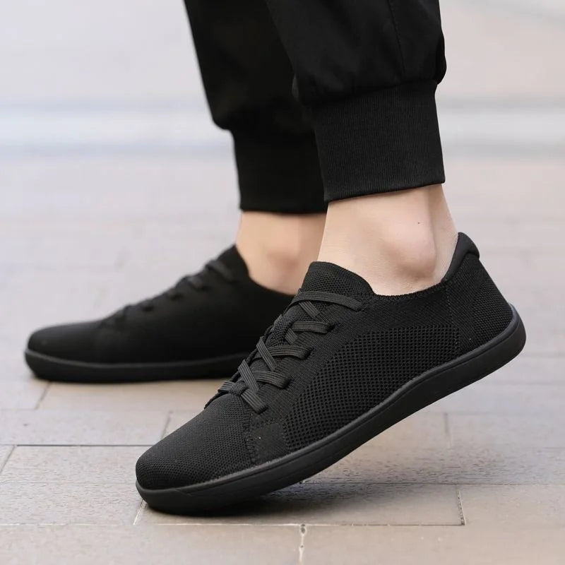 Unisex barefoot trainers shown on foot