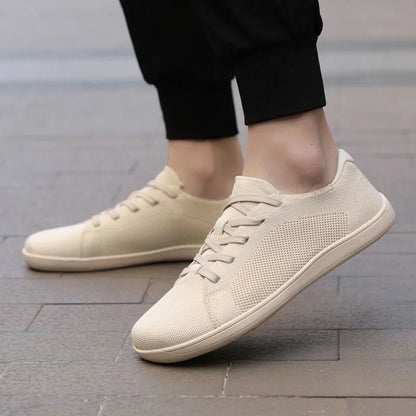 Unisex barefoot trainers shown on foot