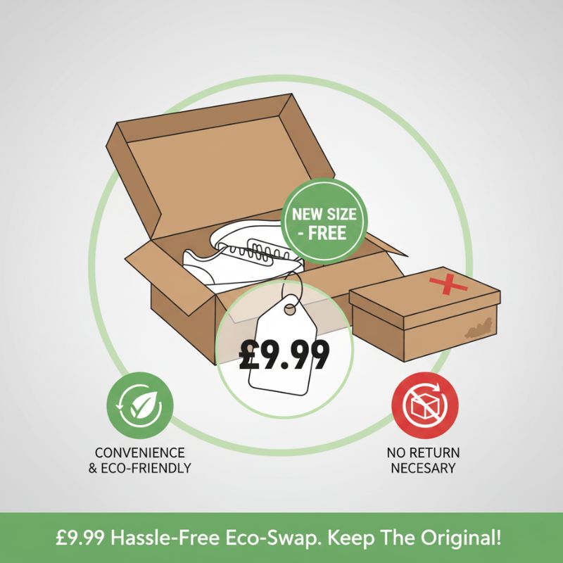 EaseLane Eco-Swap size exchange service illustration