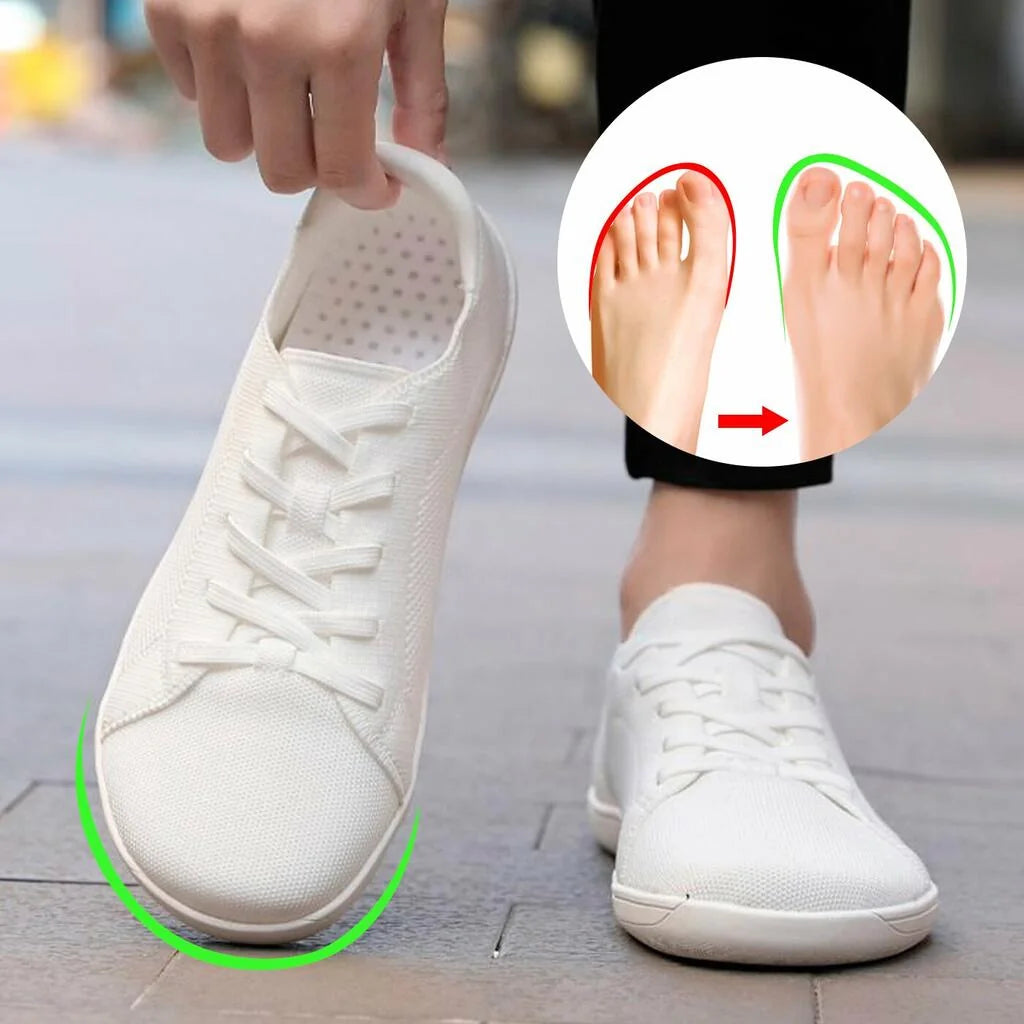 Unisex barefoot trainers product information graphic