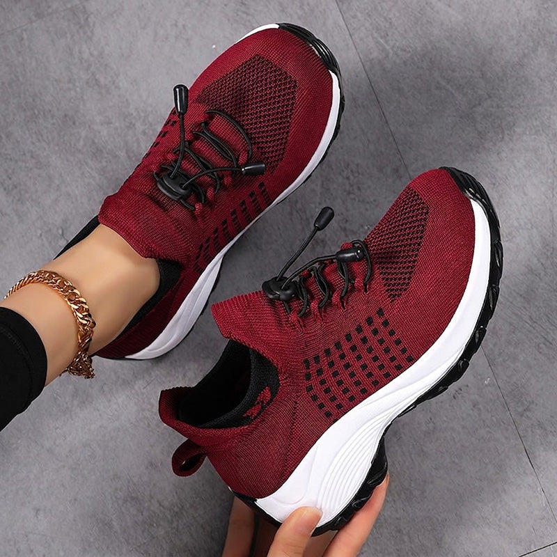 Women's arch support, cushioned comfort, lightweight design trainers with everyday walking