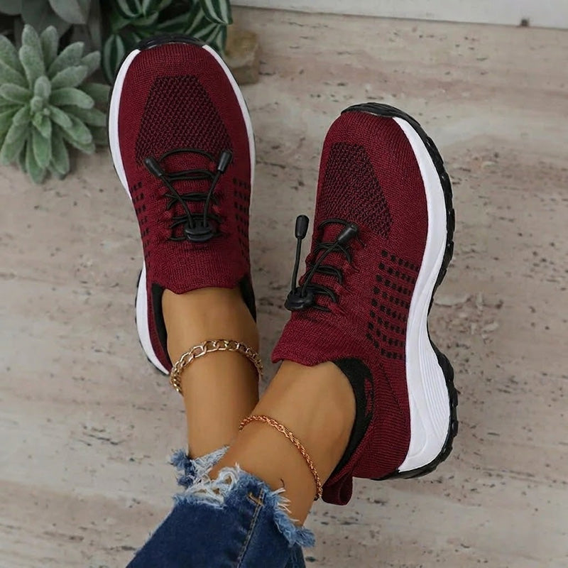Women's arch support, cushioned comfort, lightweight design trainers with everyday walking