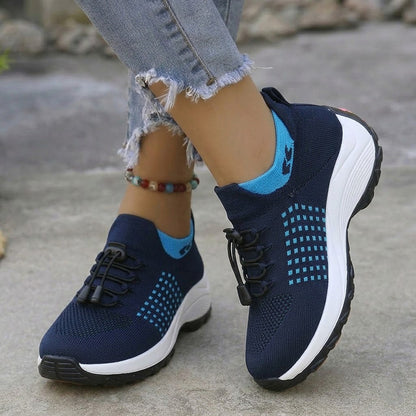 Women's arch support, cushioned comfort, lightweight design trainers with everyday walking