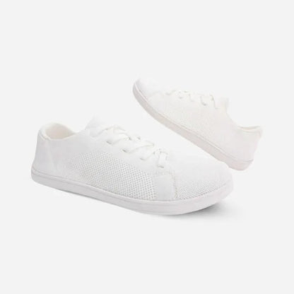 Unisex white barefoot trainers, product view