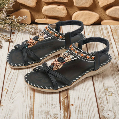 Women's wide fit flat sandals product view