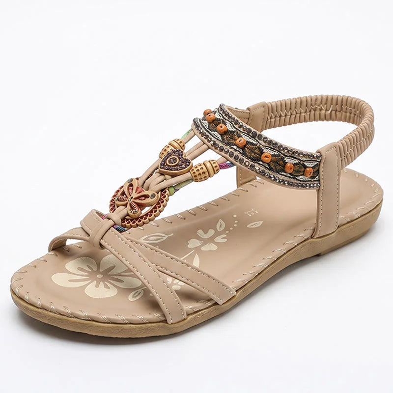 Women's wide fit flat sandals product view