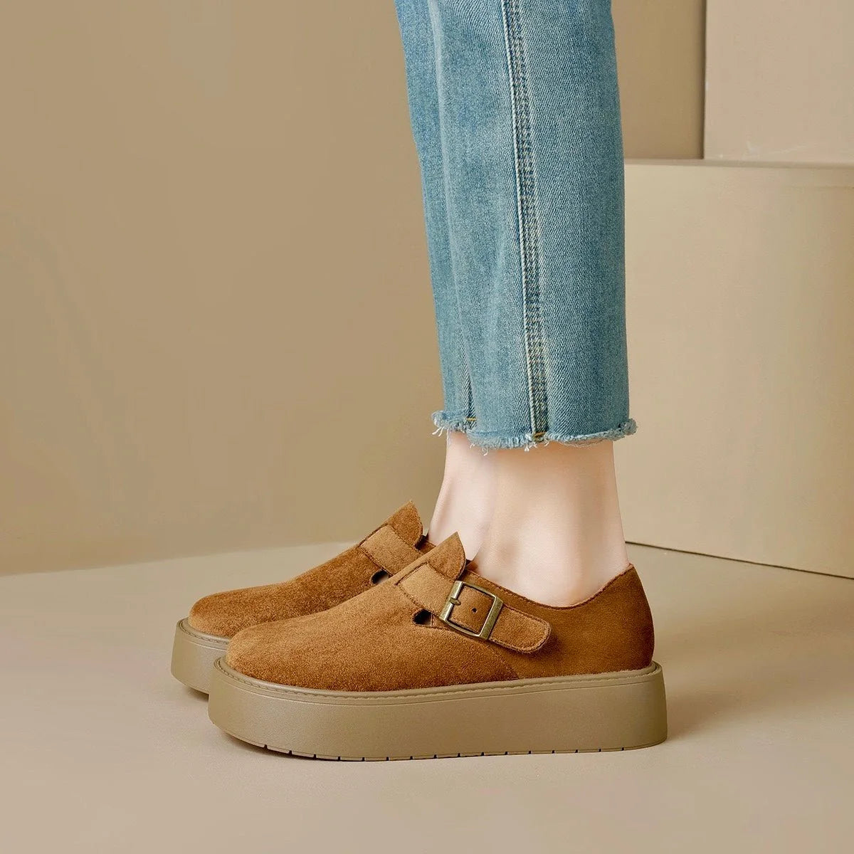 Women's wide fit platform clogs product view