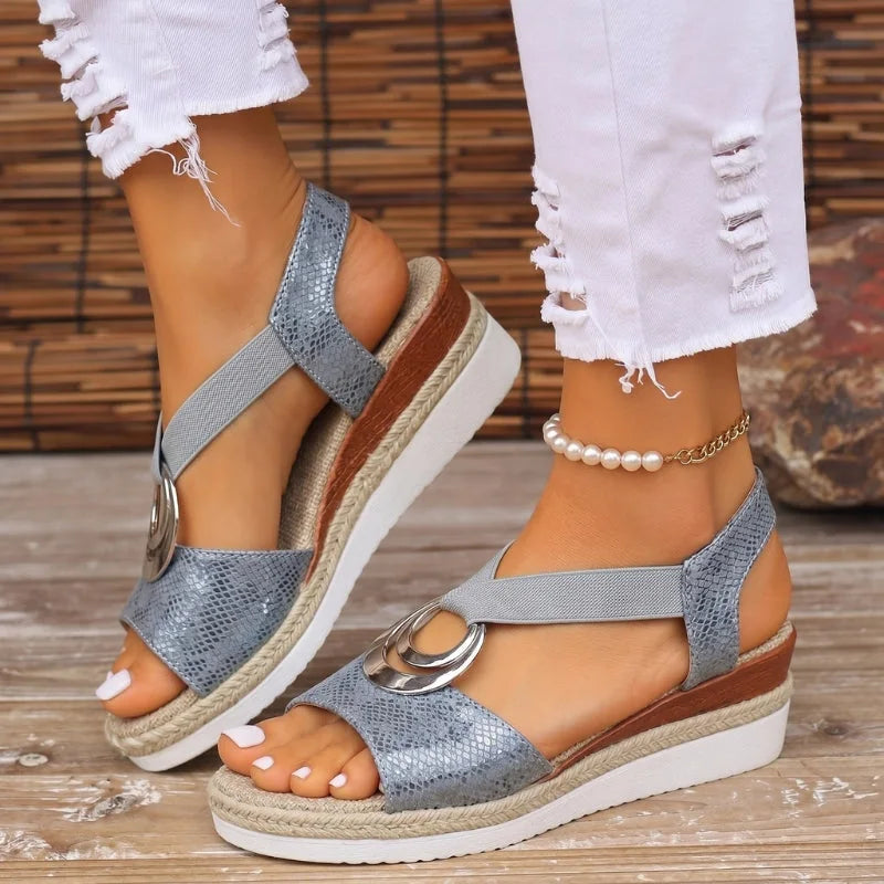 Women's everyday sandals shown on foot
