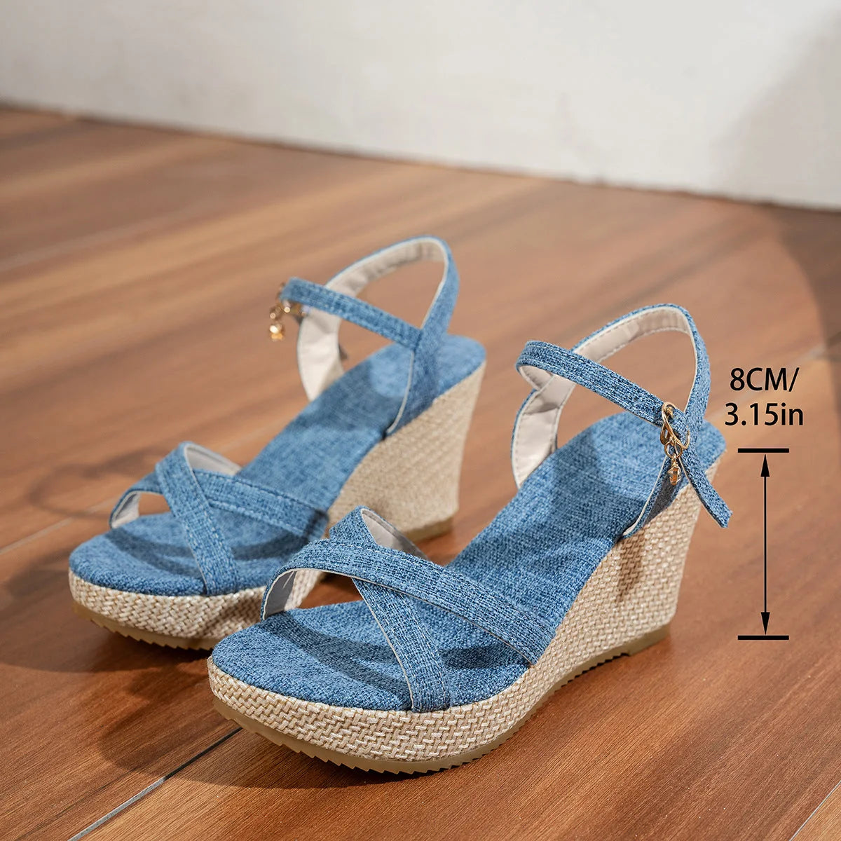 Women's espadrille sandals product information graphic