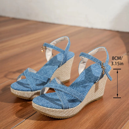 Women's espadrille sandals product information graphic