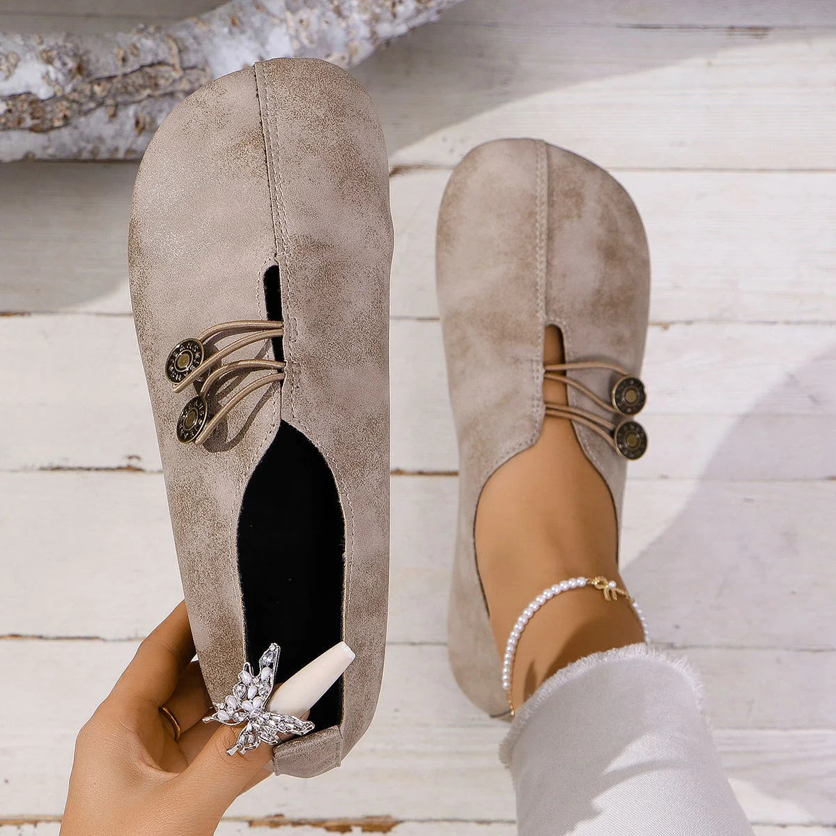 Women's ballet flats, product view