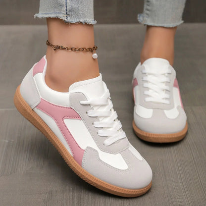 Women's walking trainers shown on foot