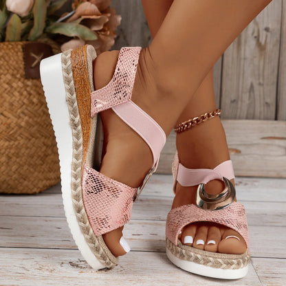 Women's everyday sandals shown on foot