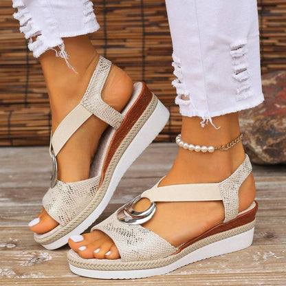 Women's everyday sandals shown on foot