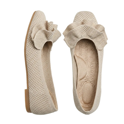 Women's knit slip-on flats, product view