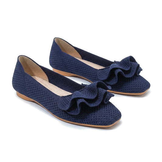 Women's knit slip-on flats, product view