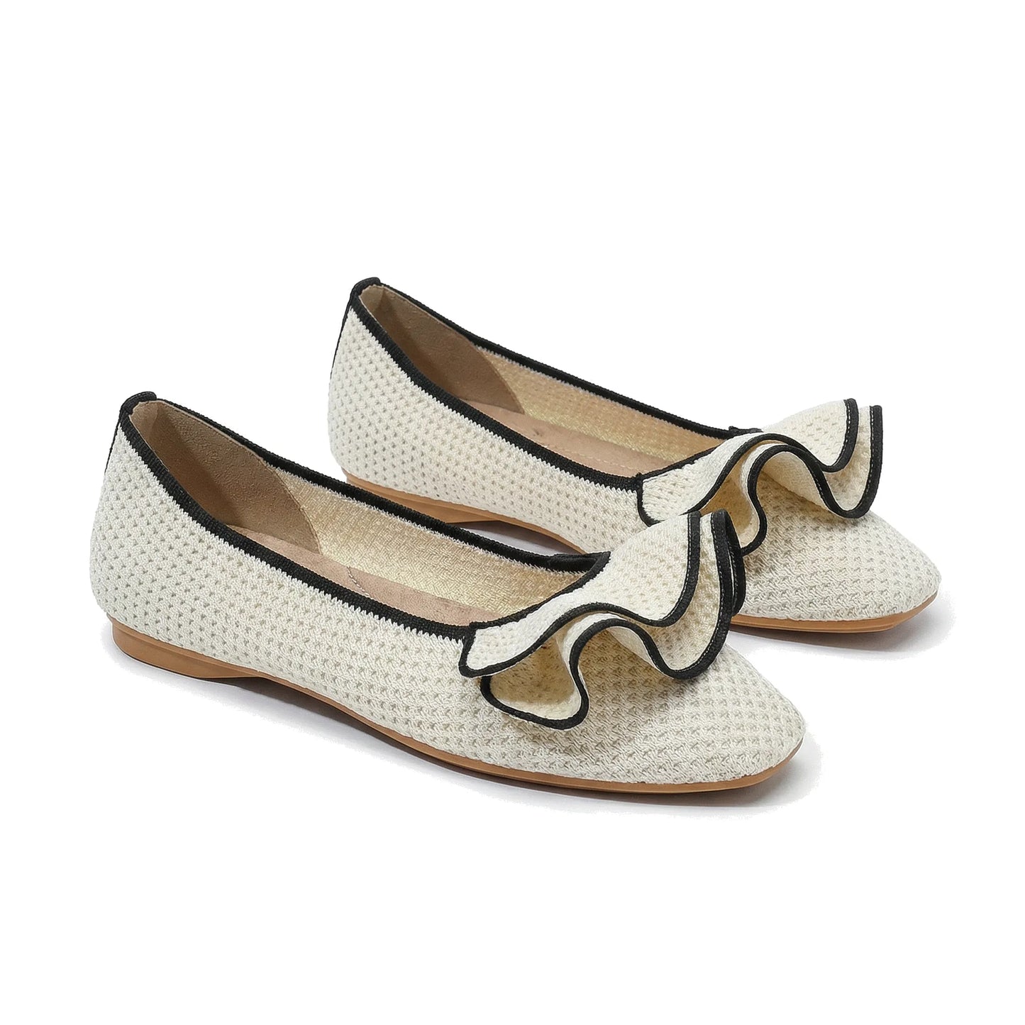 Women's knit slip-on flats, product view