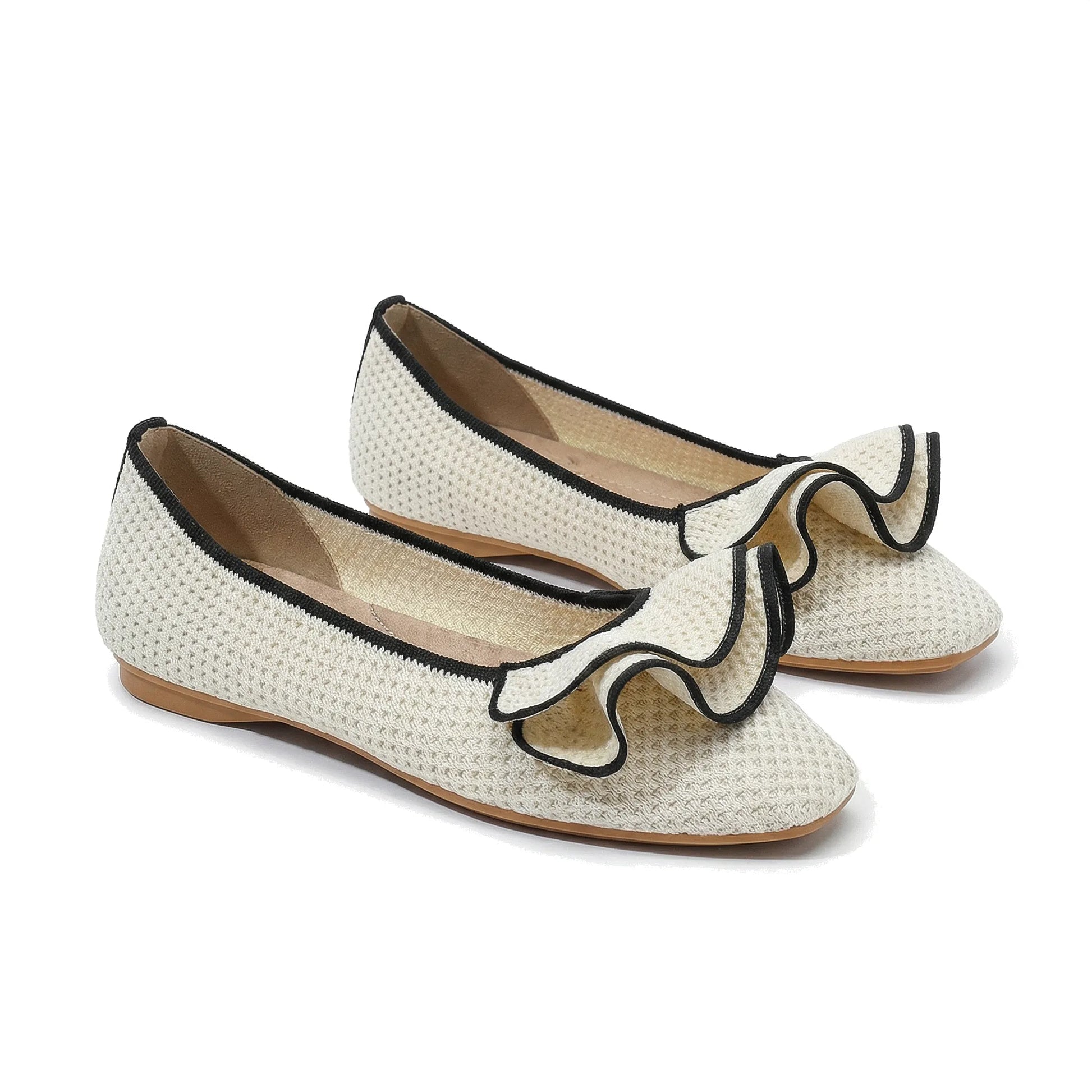 Women's knit slip-on flats, product view