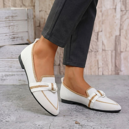 Women's ballet flats shown on foot